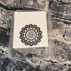 Stampin' Up! QUINT-ESSENTIAL FLOWER Wood Mount Stamp Flower Medallion